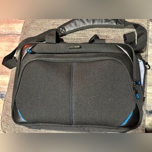 Kroser Black and Blue Laptop Bag for Men